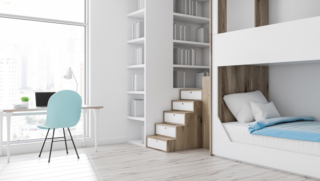 寮で使われるトモザワベッド